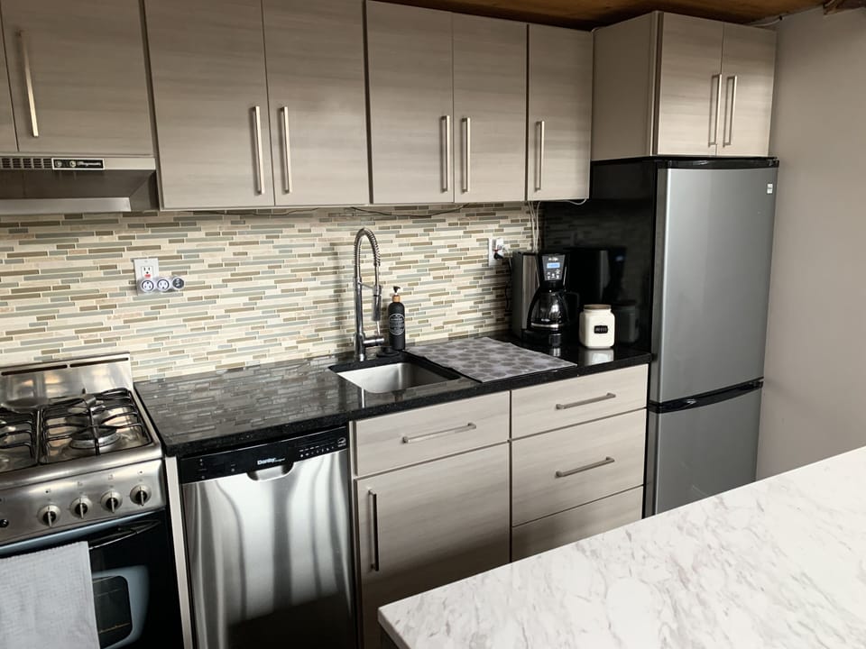 Kitchen with studio sized appliances