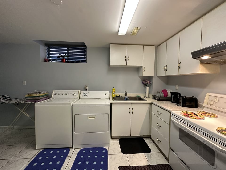 Kitchen with laundry