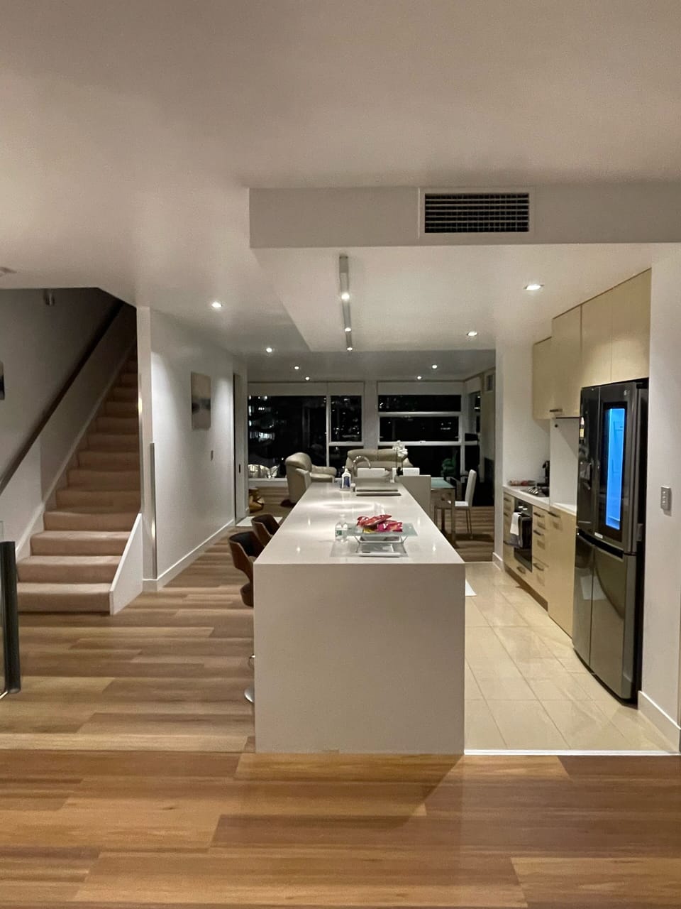 kitchen area looking out
