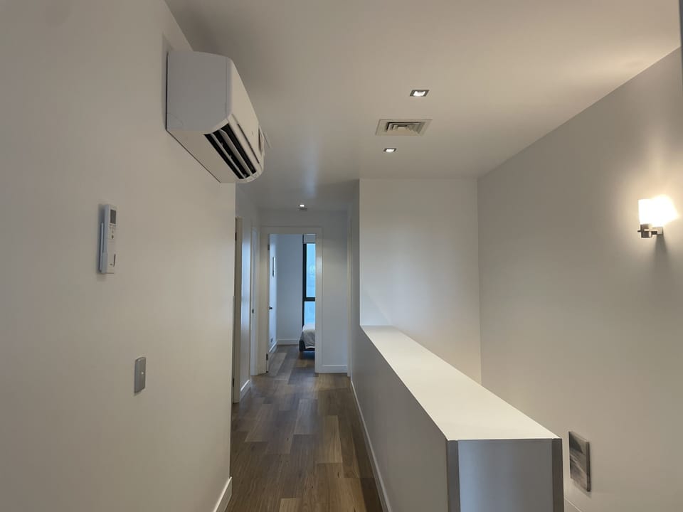 hall way on level 3 with split air con system