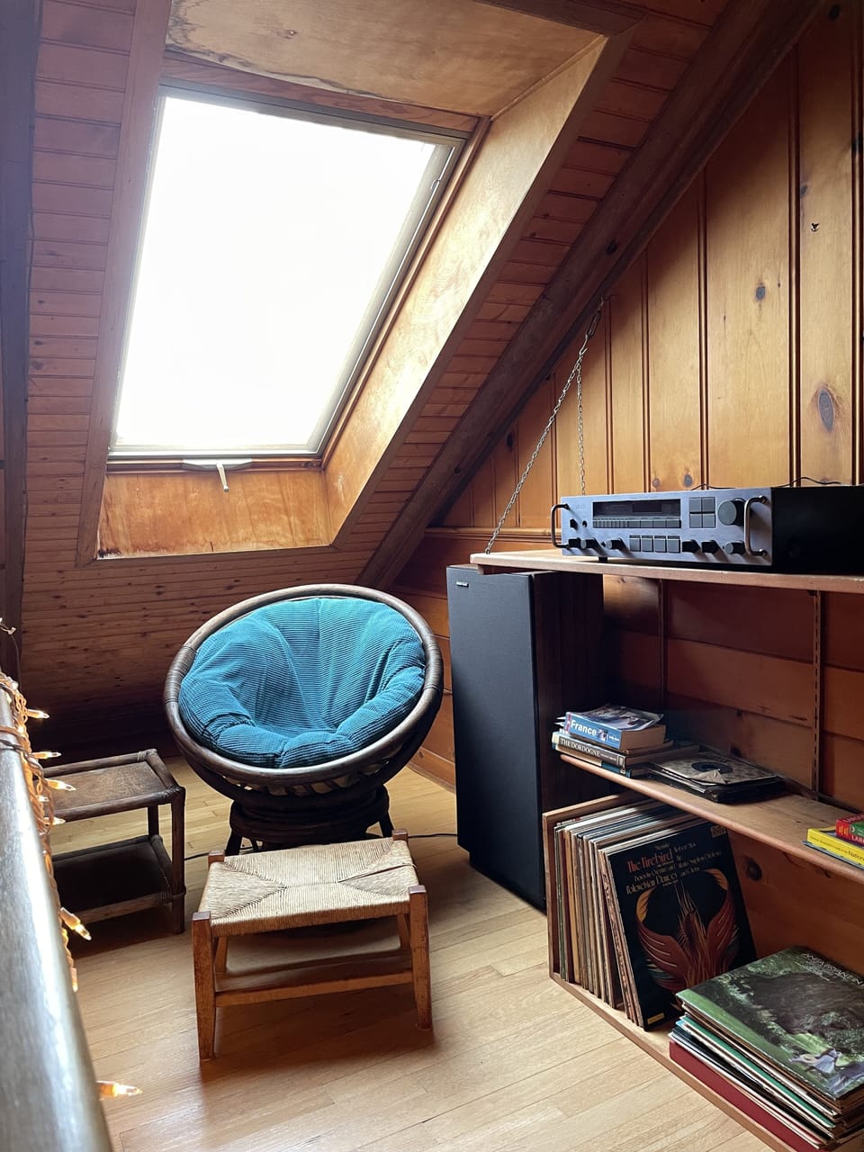 Cozy reading nook on second level.