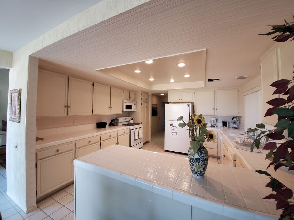 Well-equipped kitchen.  Clean and functional.  