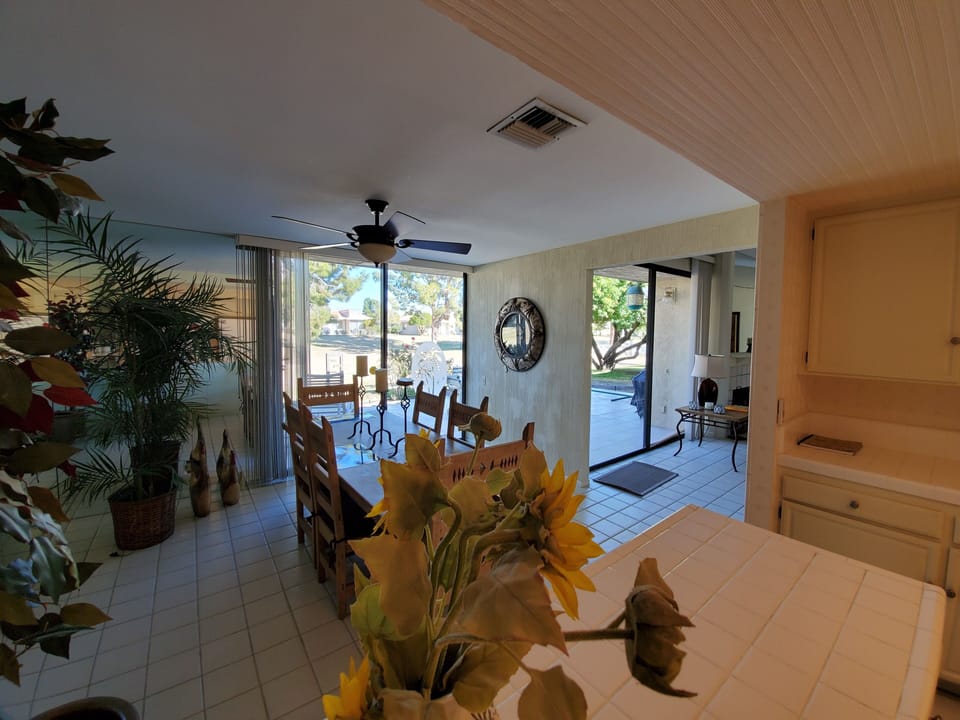 Dining room, separate but connected.