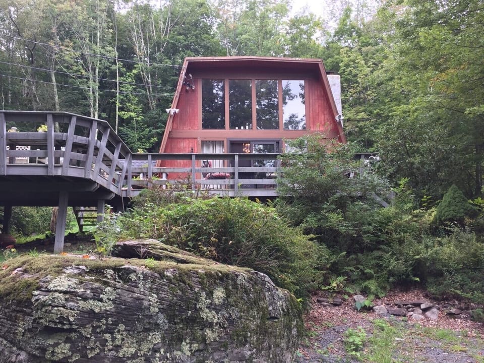 Our home is situated just below the slopes of Hunter Mountain.