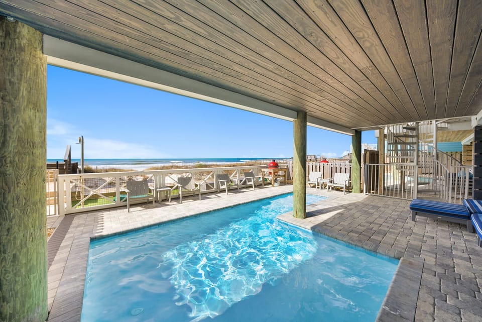 Beachside Pool and Lounge Area