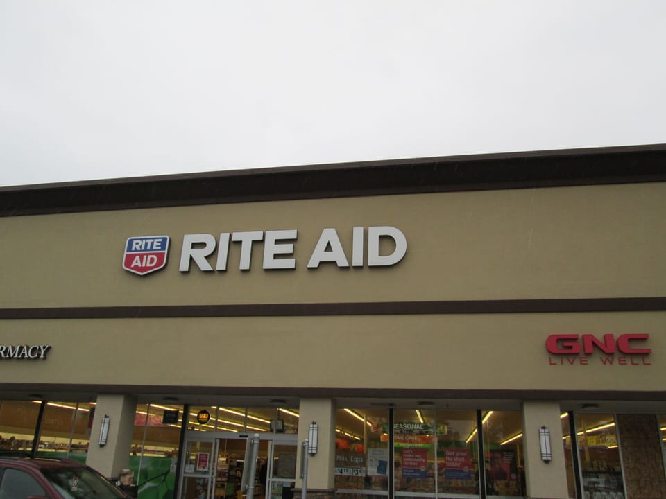 Rite Aid pharmacy is only two blocks away.