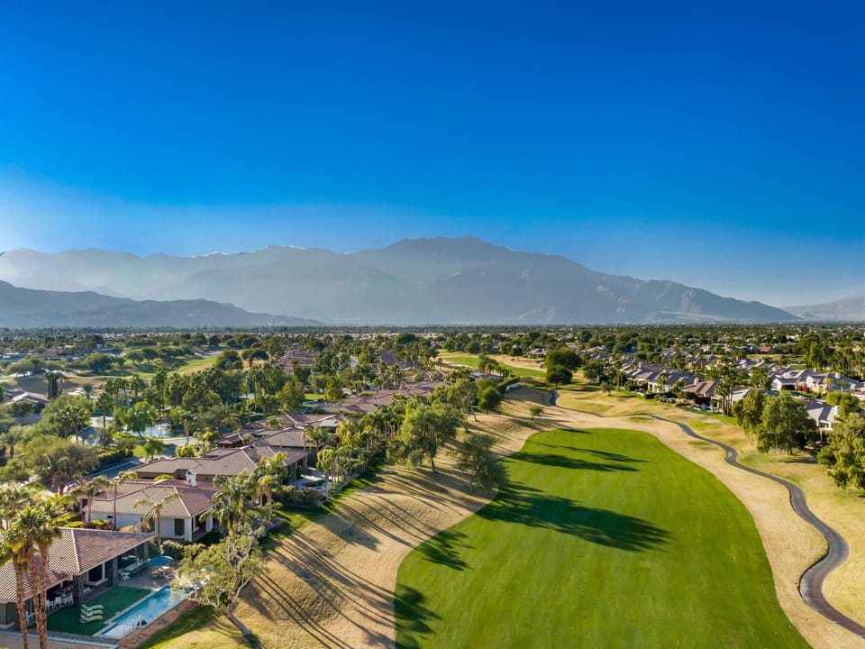 Golf course view from rear.