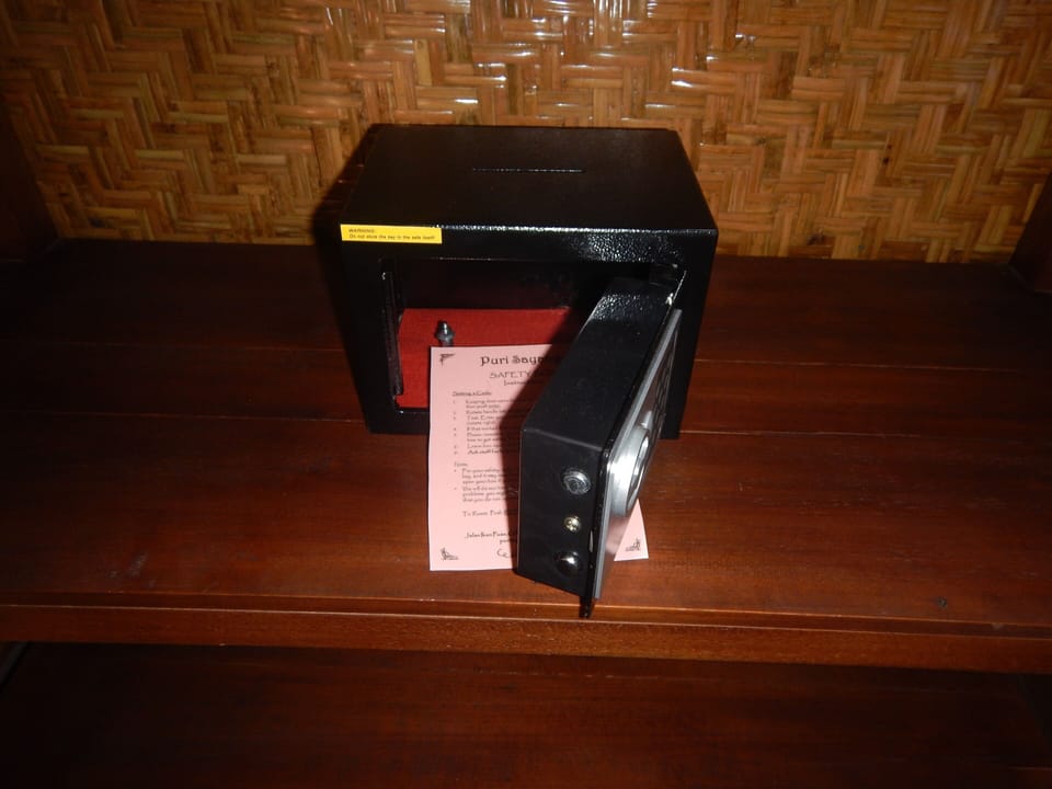 Safe provided for your valuables