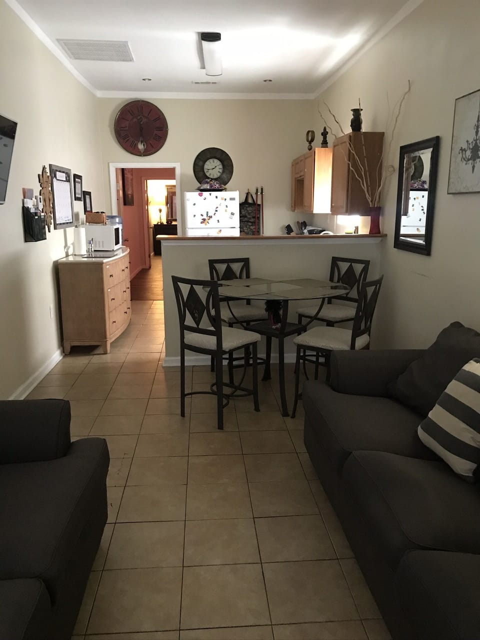 Open kitchen/living room concept