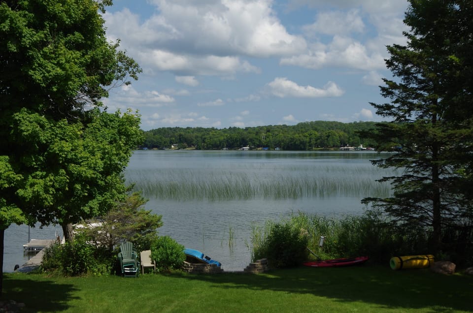 Lake view from cabin 