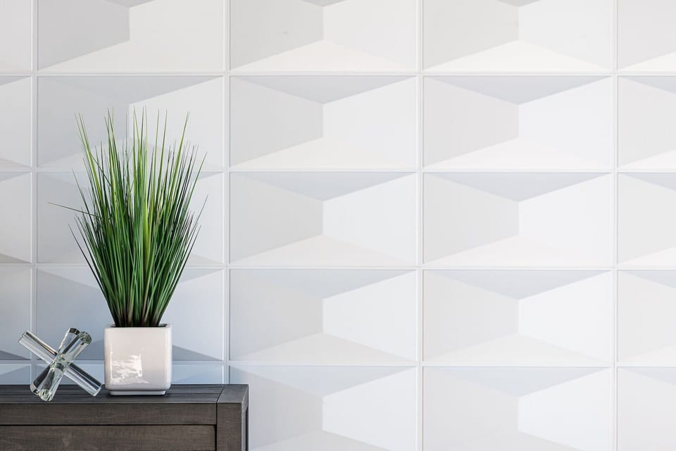 Beautiful accent walls throughout