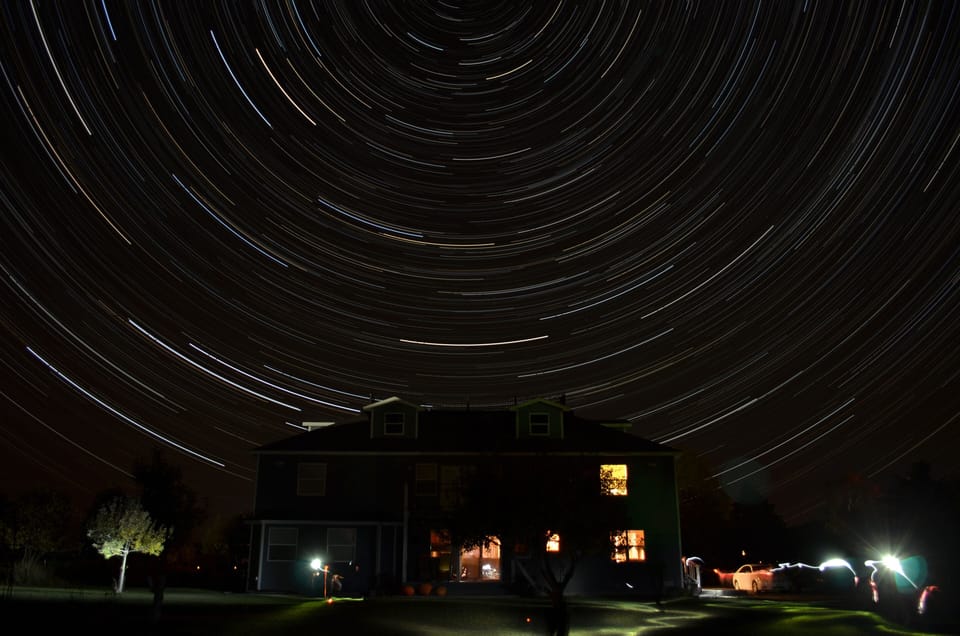 Star Trails around the North Star