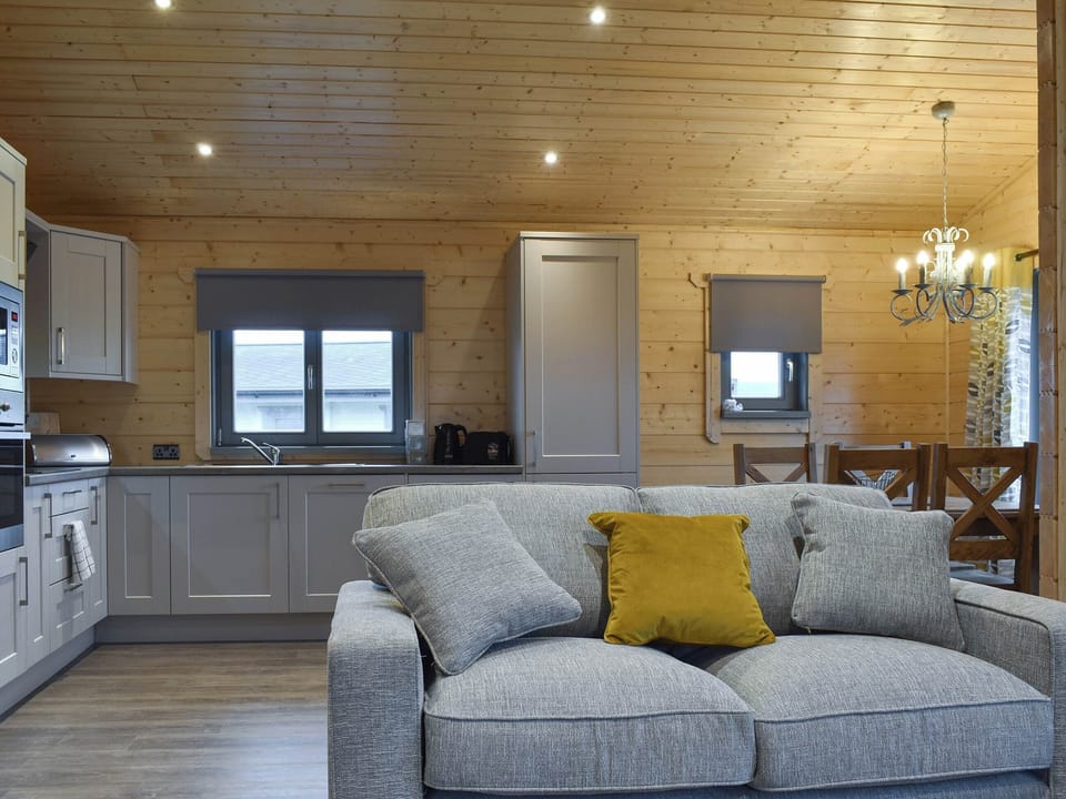 Stylish open-plan living space | Cedar Lodge, Larch Lodge - Dale Garth Lodges, Mascalles, near Ulverston