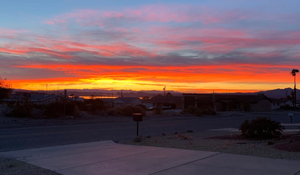 Lake Havasu sunset & lake views from house