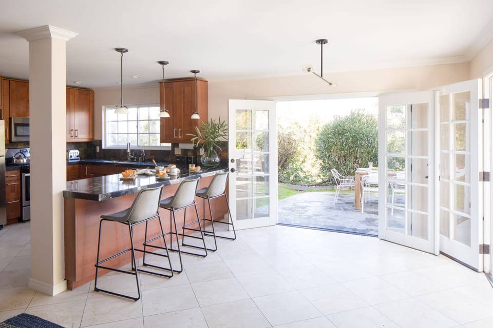 Spacious indoor outdoor living.