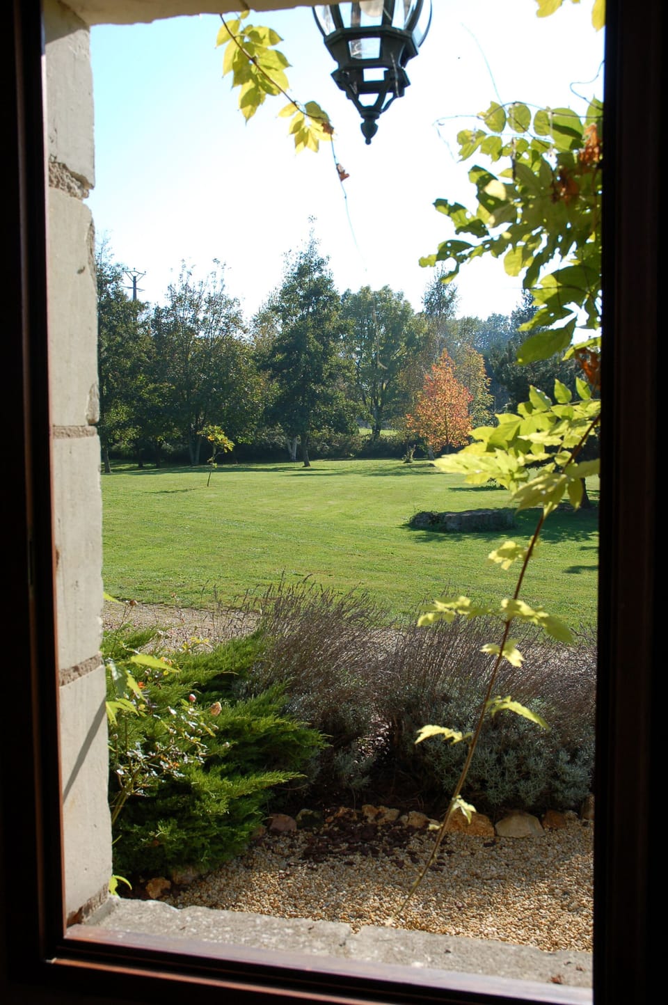 View across gardens.