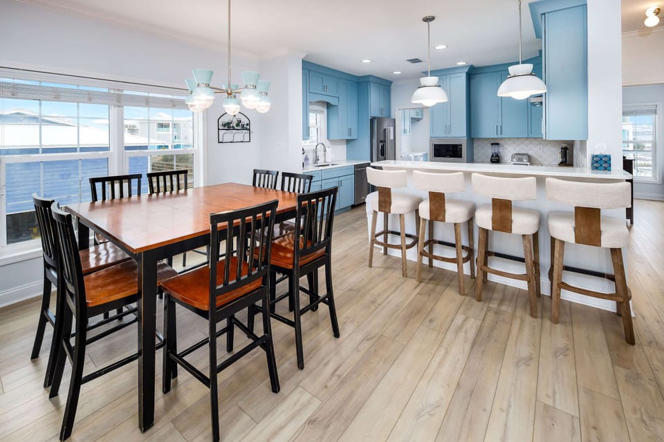 Kitchen/Dining area with breakfast bar on first level
