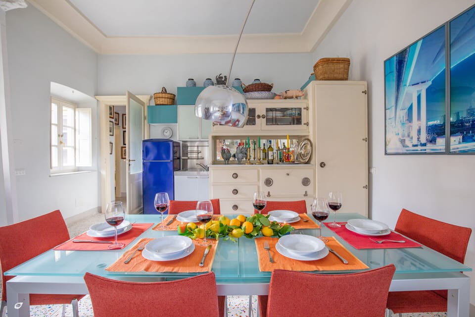 The dining area