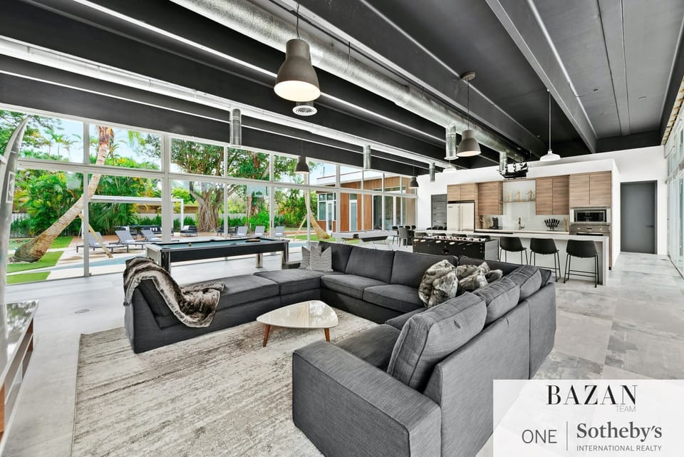 Living Area with 75" TV