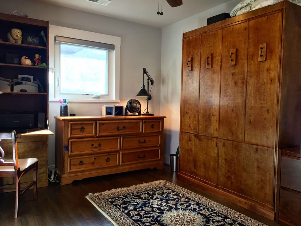 room with murphy bed up