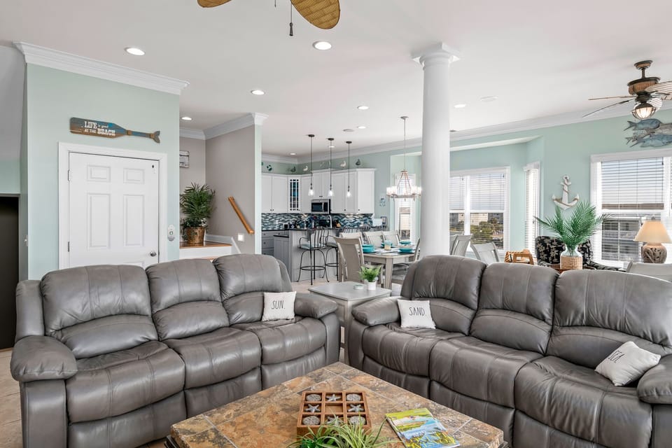 Open 2nd Floor Kitchen and Sitting area