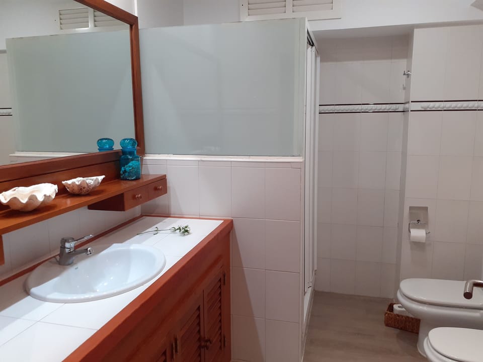 Spacious, separate shower room.