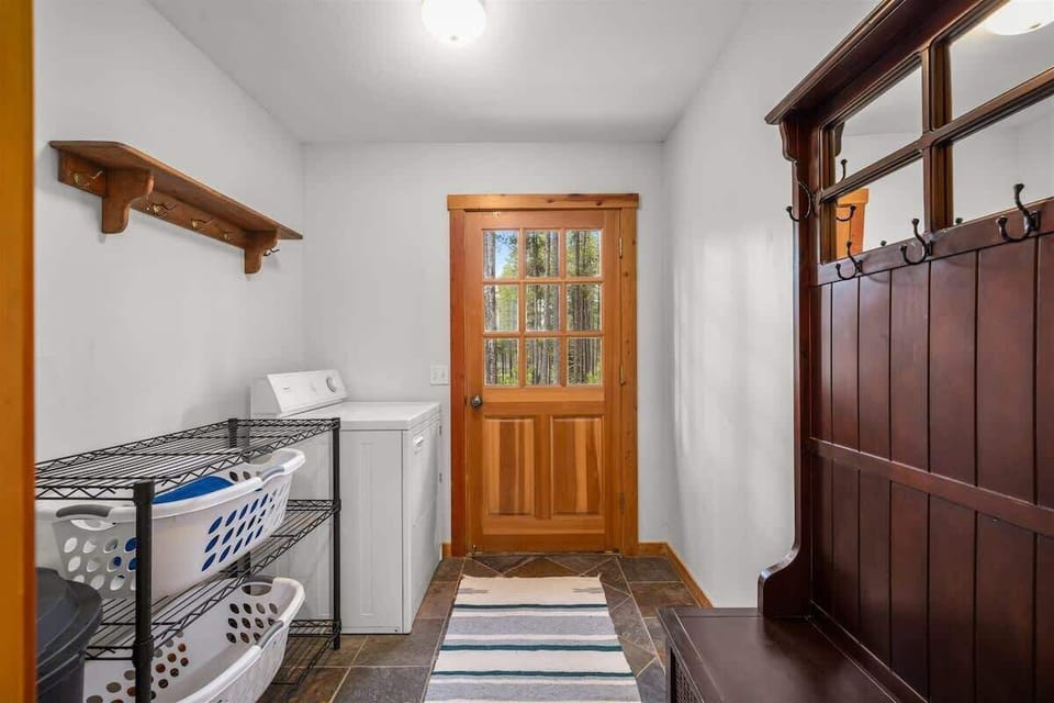 Laundry and back door entrance