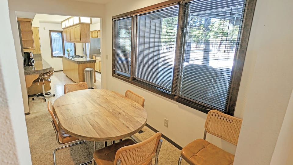 From the nook looking at the kitchen