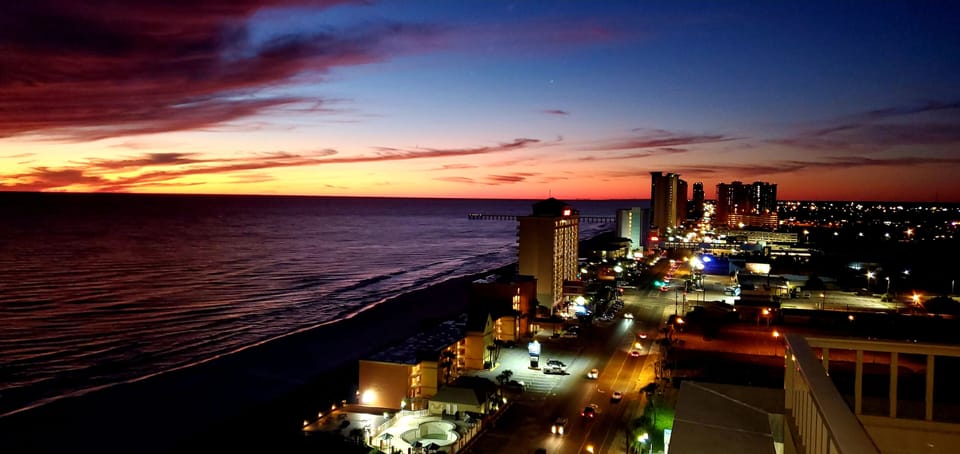 We have 2 observatory decks. This view is from the Sunset deck.
