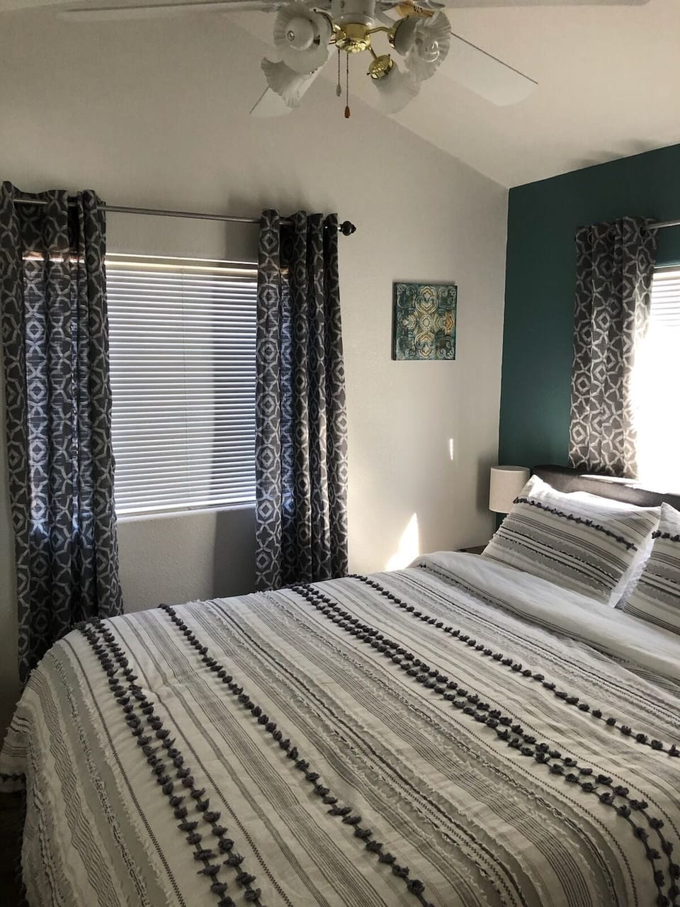 Bedroom with queen bed