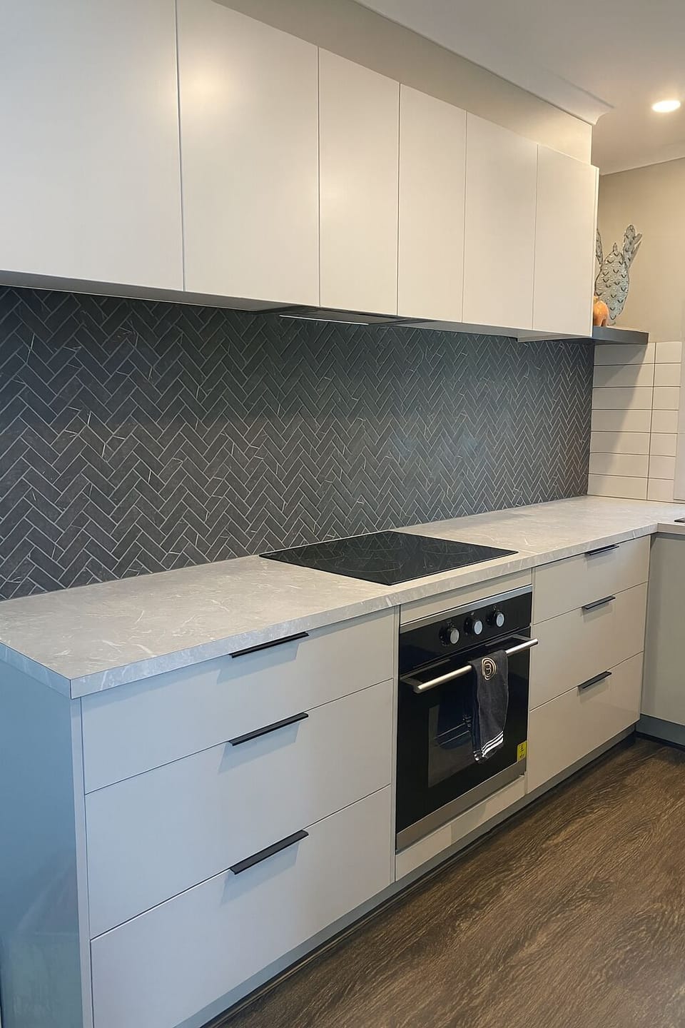 Modern kitchen - electric oven and cooktop