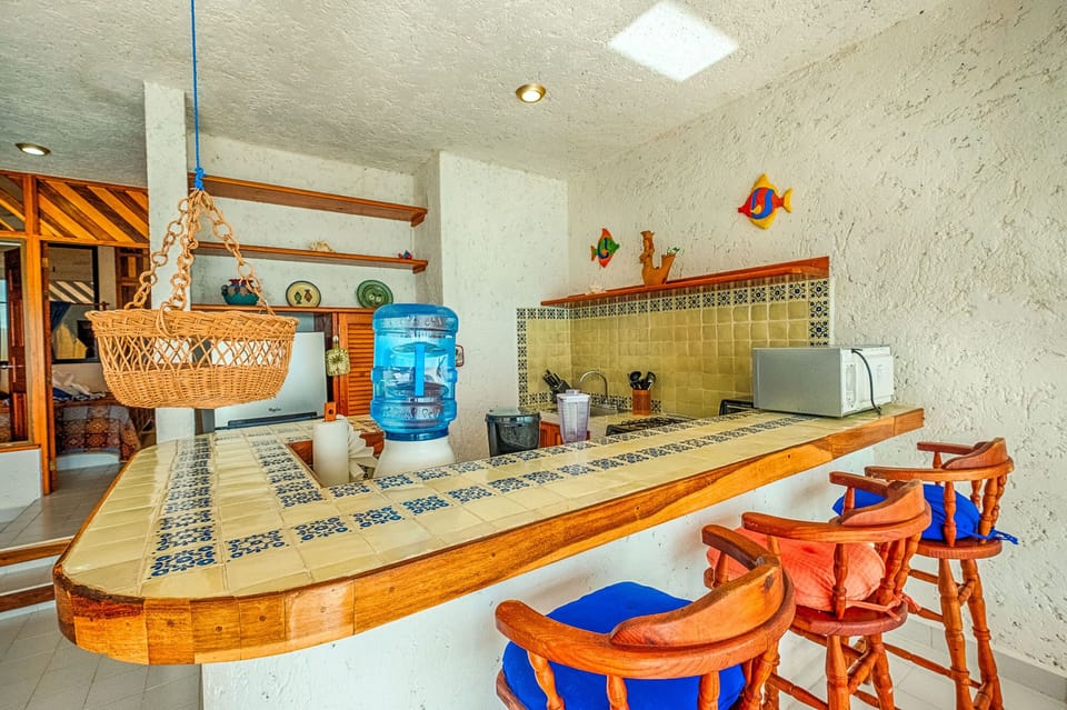 Kitchen - La Iguana condo 7, 1 Bedroom, Akumal Mexico vacation rental