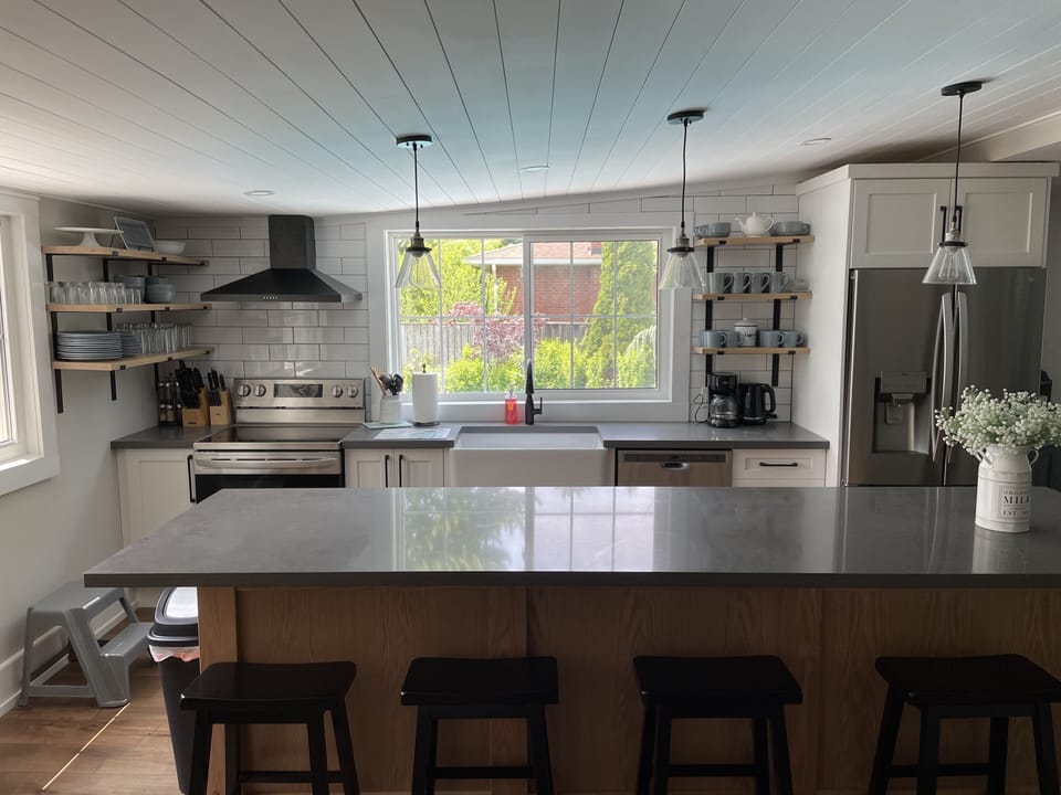 Recently renovated large kitchen