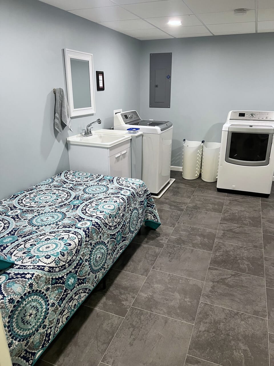 Large 2nd room has 5th Twin XL bed.