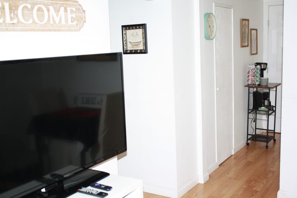 Large TV with Roku in livingroom