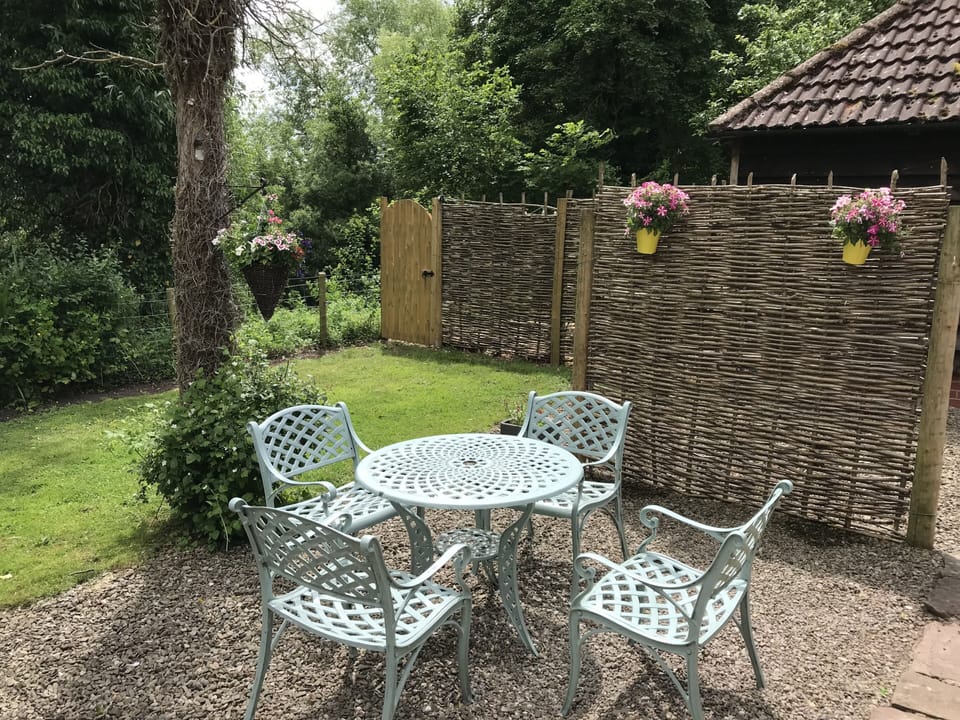 Riverside garden area