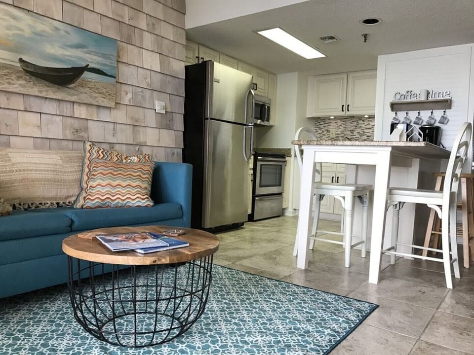 Open concept living room and kitchen. Perfect space for a couple or a family-4