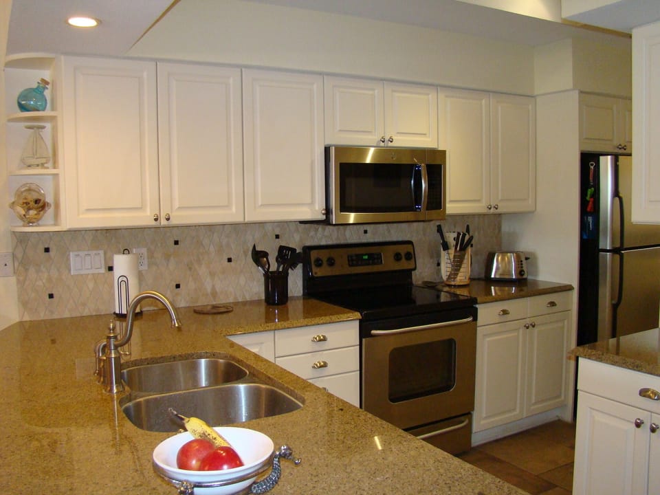 Well appointed kitchen.
