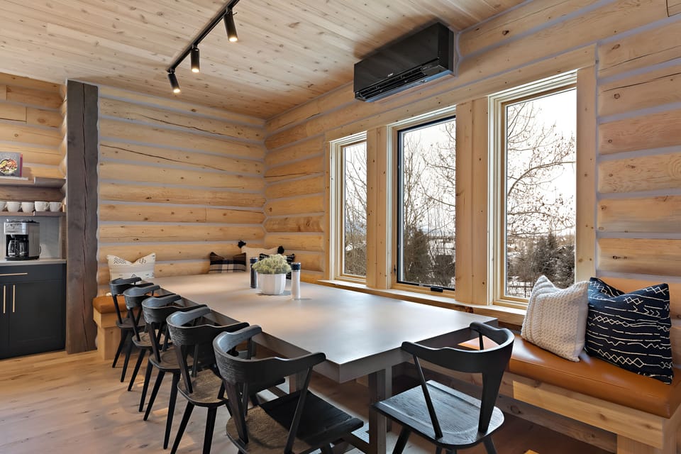 Entertain easily with bar seating and gleaming stainless appliances.