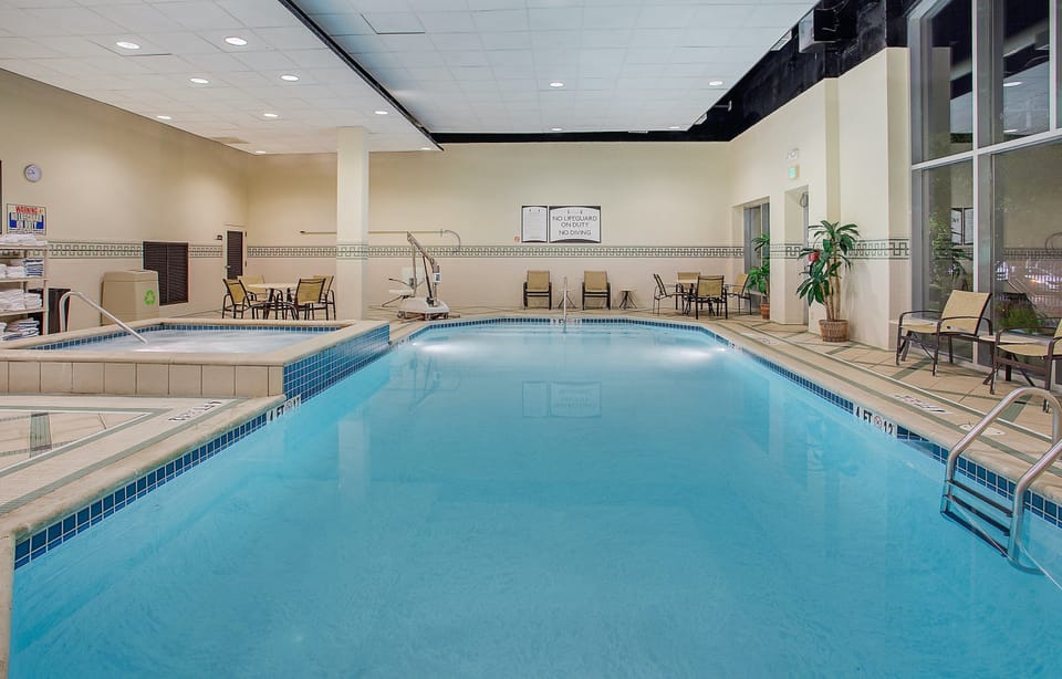 Spend time with family and friends in the indoor pool.