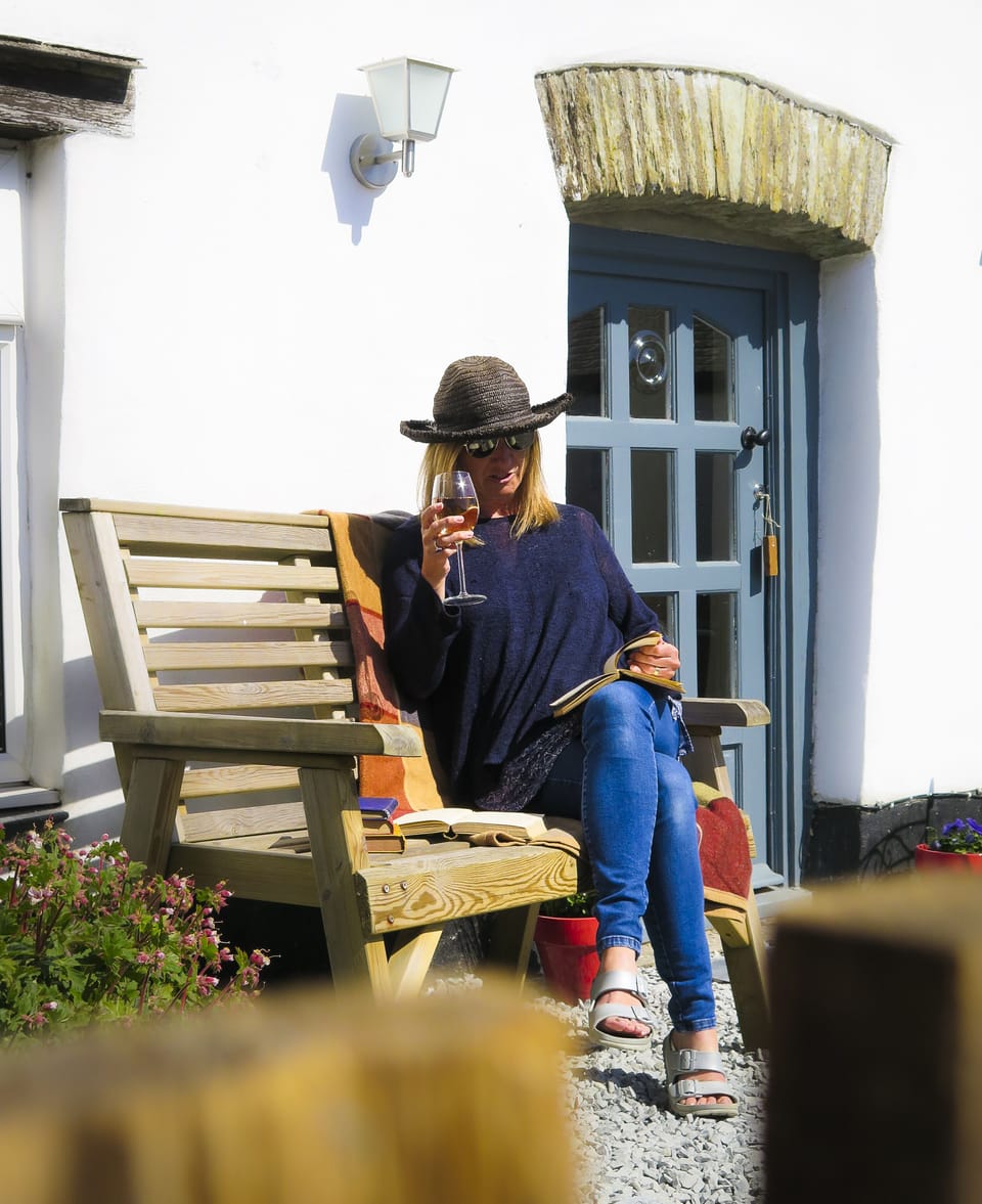 Sunny terrace to relax in