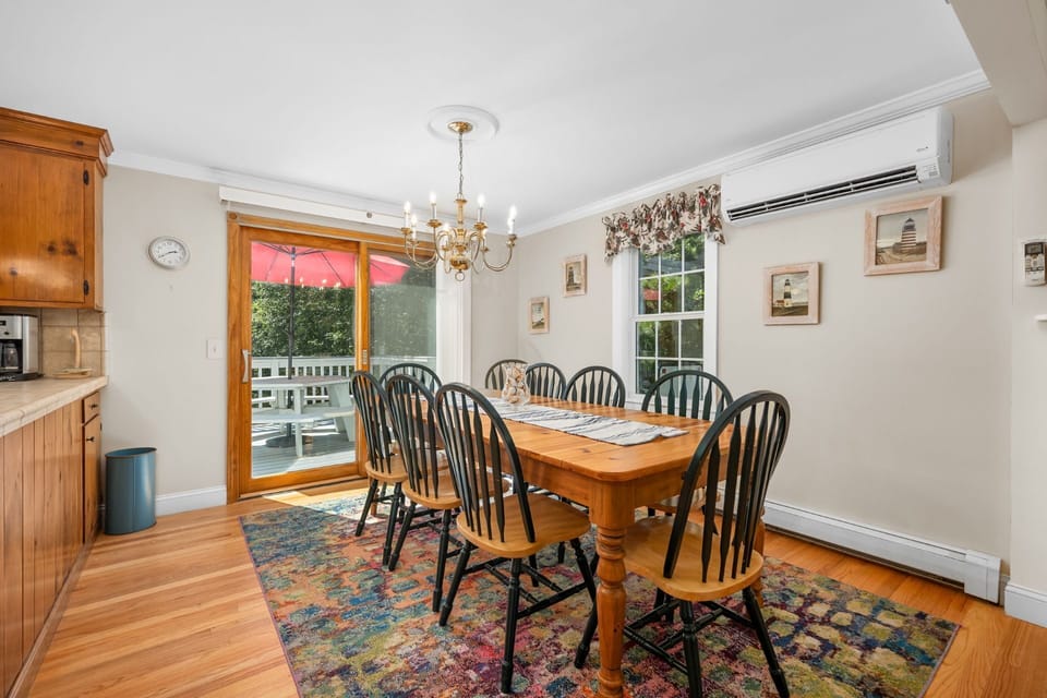 Large table for dining - 209 Indian Hill Road Chatham Cape Cod New England Vacation Rentals