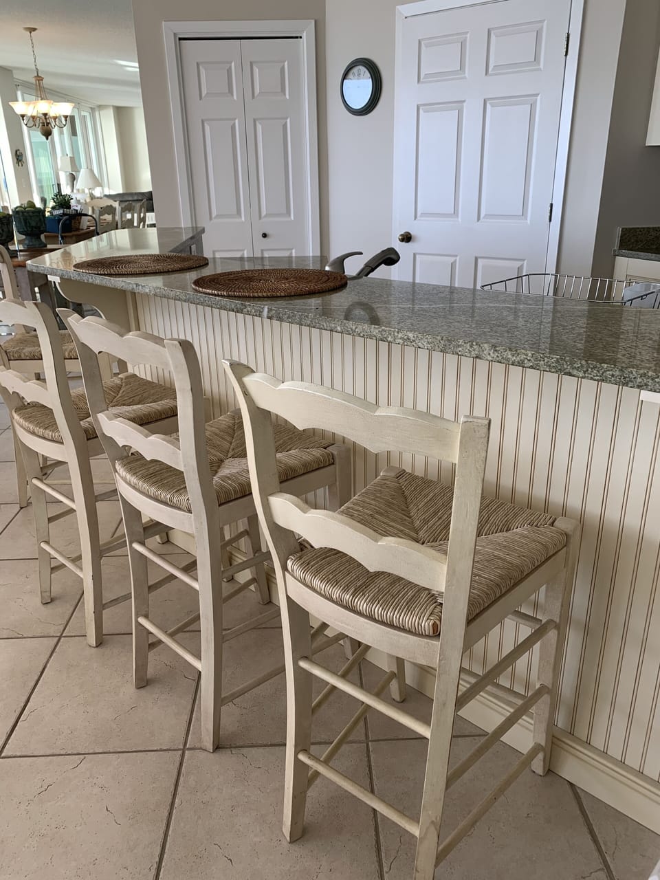 Kitchen counter with extra seating