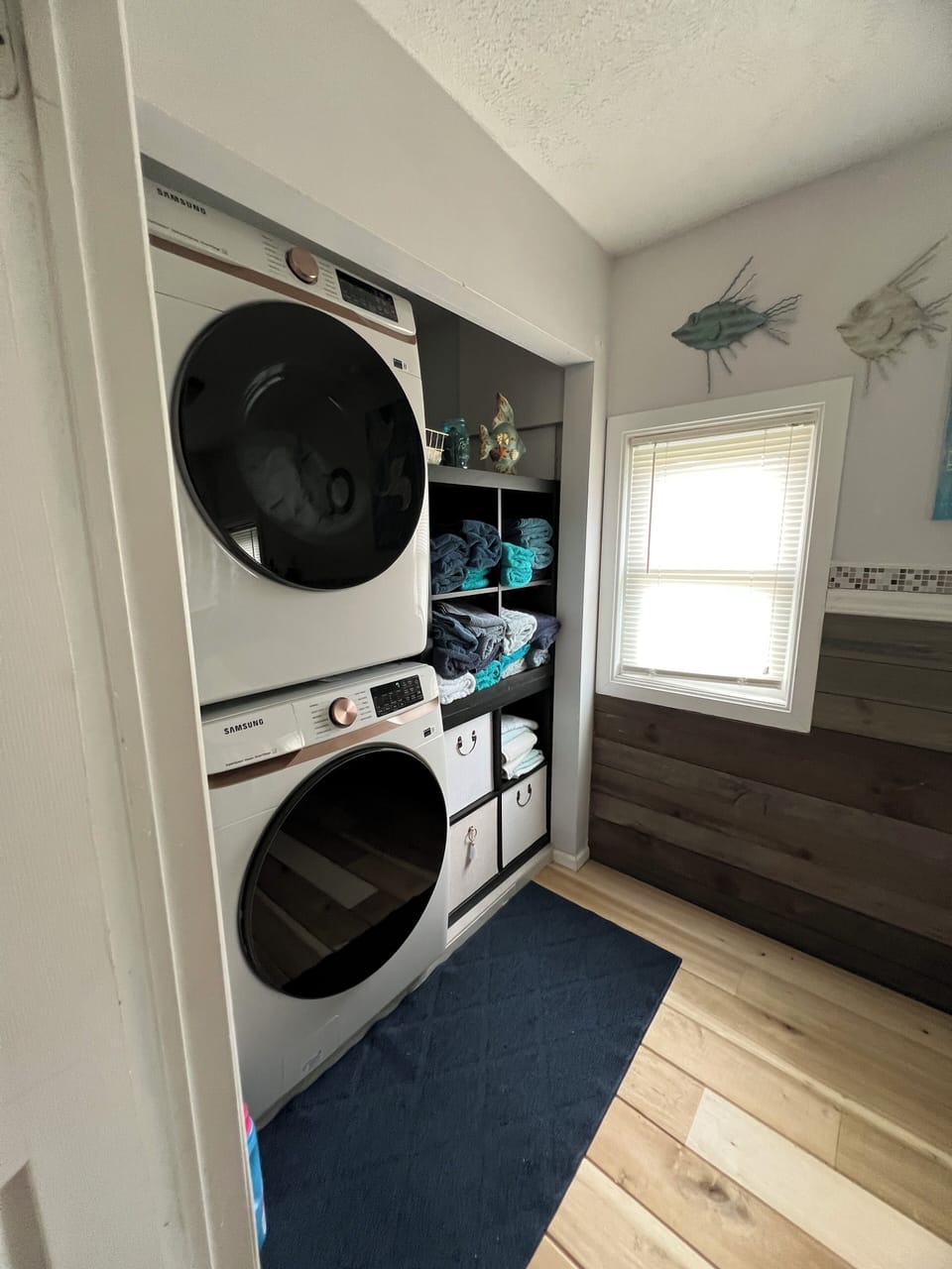 Laundry in downstairs bathroom
