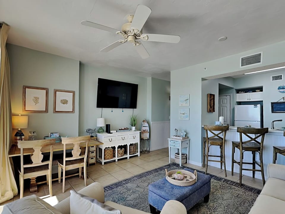 Living Area - TV and Dining Table