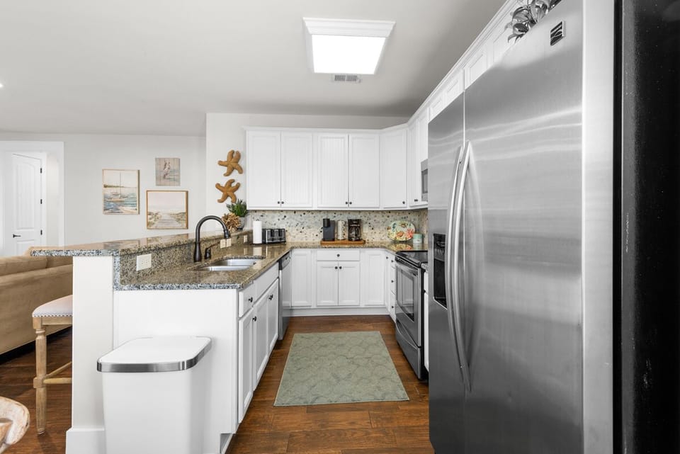 The chef will love the updated kitchen with lots of counter space.