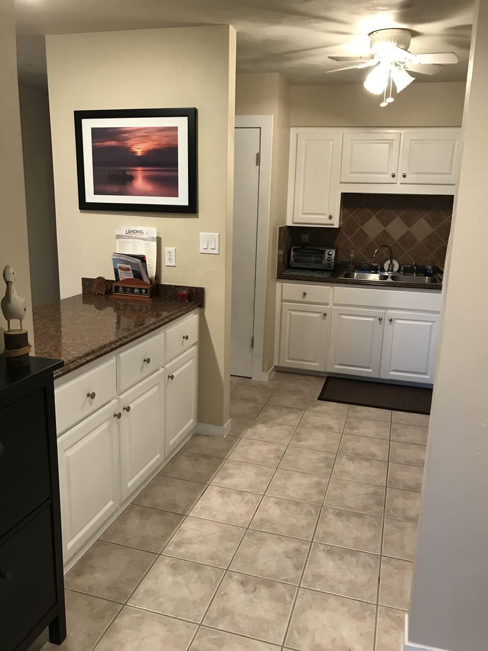 Fully stocked full-size kitchen