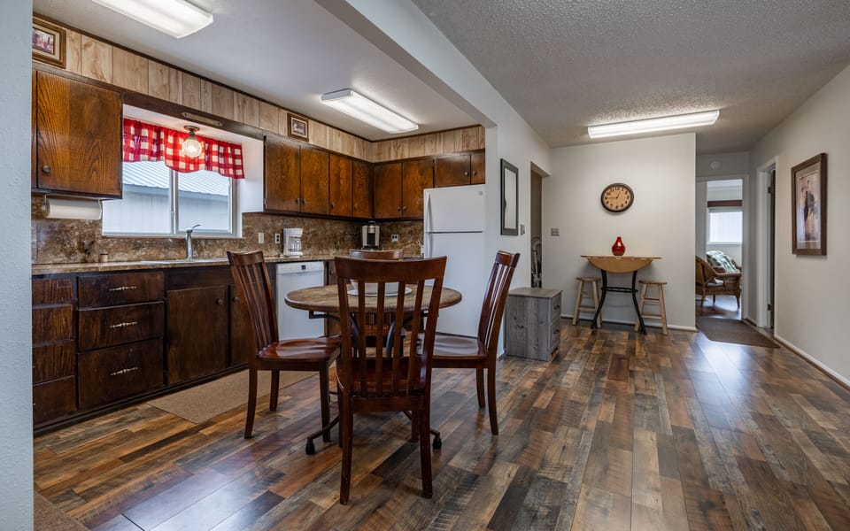 Newly installed flooring throughout the home in 2023