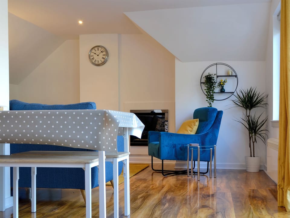 Bright and airy open plan living space | 3 Old Posting Stables, Gatehouse of Fleet, near Kirkcudbright