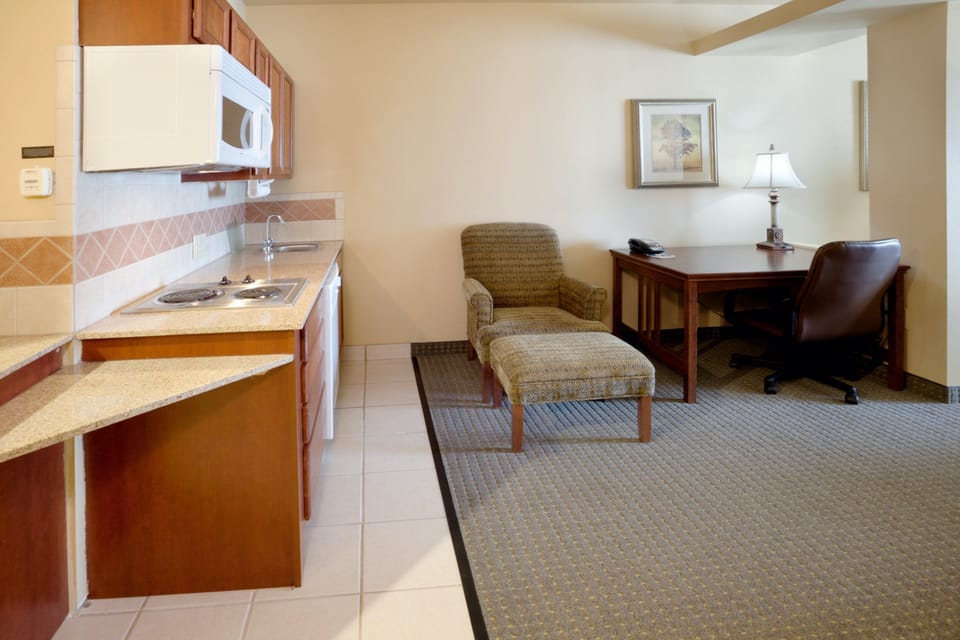 Prepare a meal in the equipped kitchen.